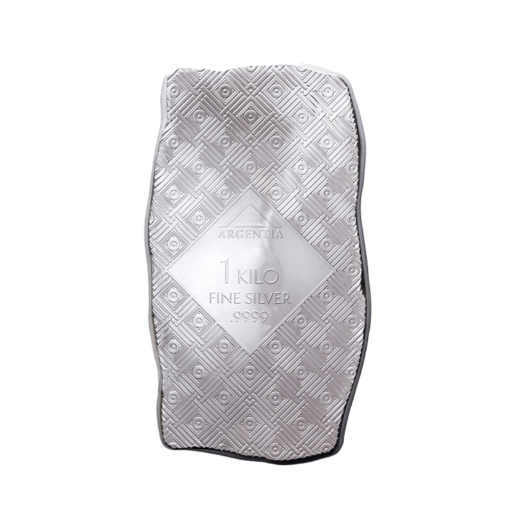 1 kilo silver bar Woman on Water back