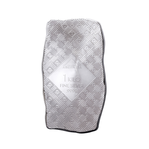 Thumbnail 1 kilo silver bar Woman on Water back