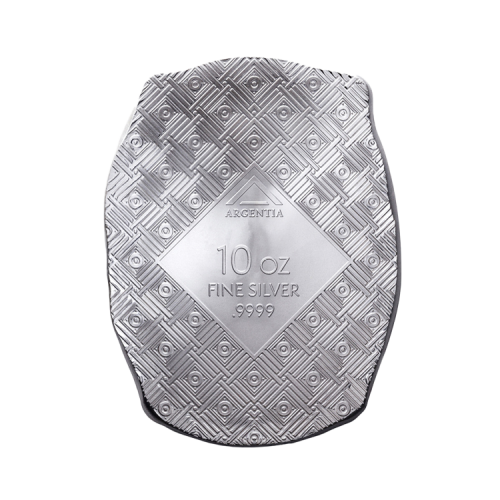 Thumbnail 10 troy ounce zilverbaar Goddess Mara achterkant