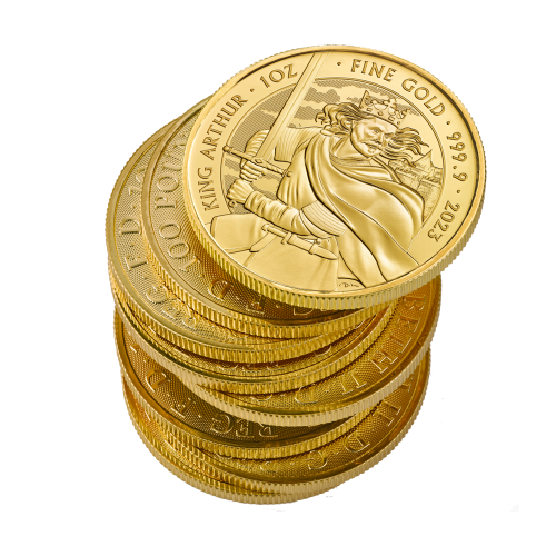 Thumbnail 1 oz Myths and Legends Gouden Munt 2023 perspectief 1