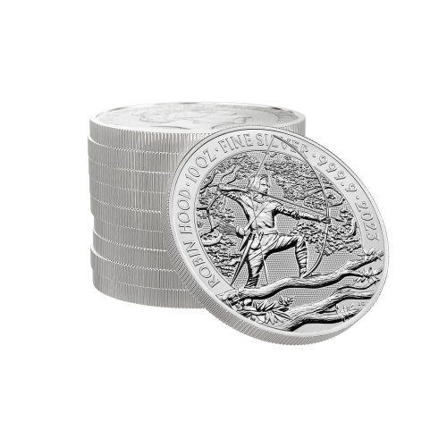 Thumbnail 10 oz Myths and Legends Silver Coin 2023 angle 2