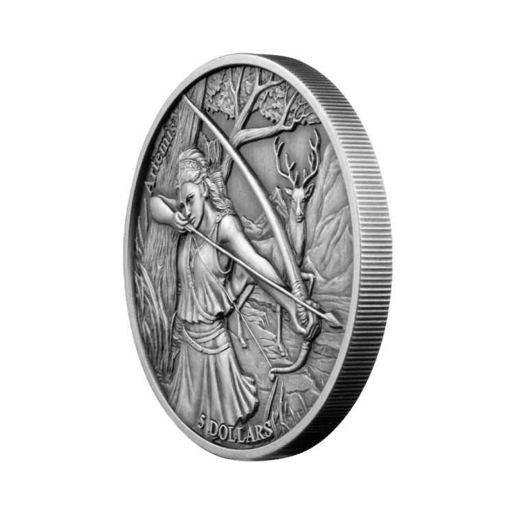 2 oz Mythische figuren Plata 2022 angle 1