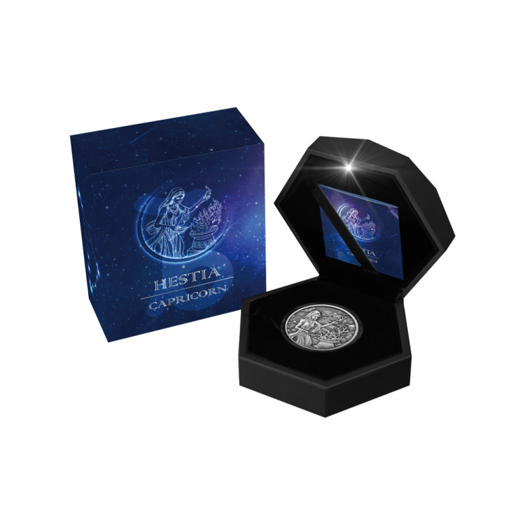 2 oz Mythische figuren Silver Coin 2022 angle 2