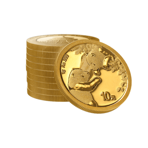Thumbnail 1g Panda Gouden Munt 2023 perspectief 2