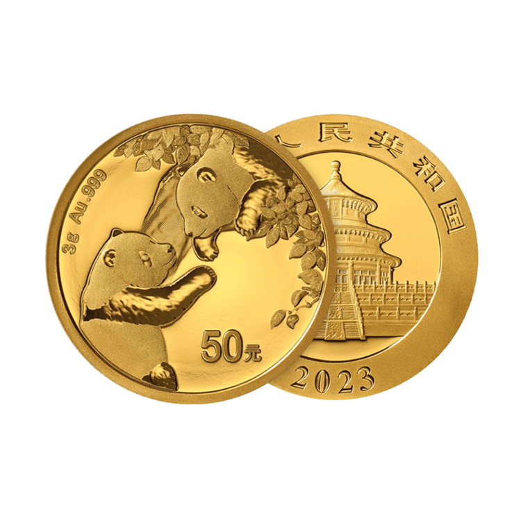 3g Panda Gouden Munt 2023 perspectief 1