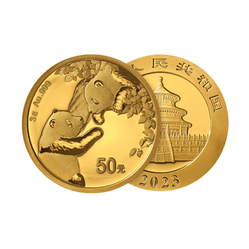 Thumbnail 3g Panda Gouden Munt 2023 perspectief 1