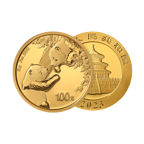 Thumbnail 8g Panda Gouden Munt 2023 perspectief 1