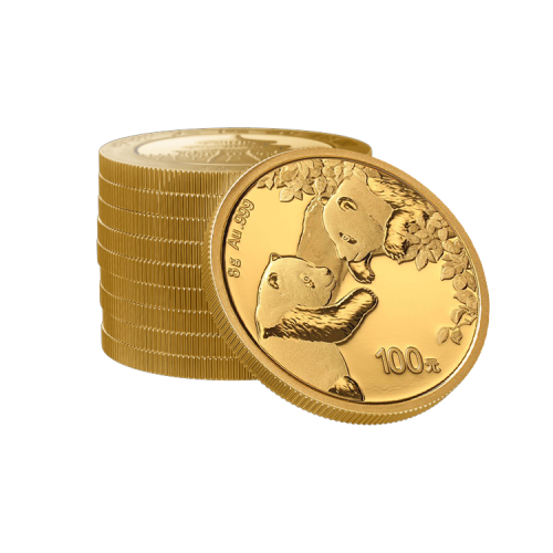 Thumbnail 8g Panda Gouden Munt 2023 perspectief 2