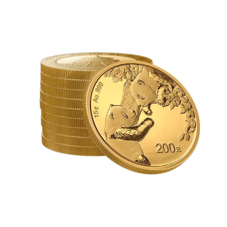 15g Panda Gouden Munt 2023 perspectief 2