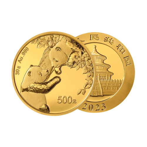 Thumbnail 30g Panda Gouden Munt 2023 perspectief 1
