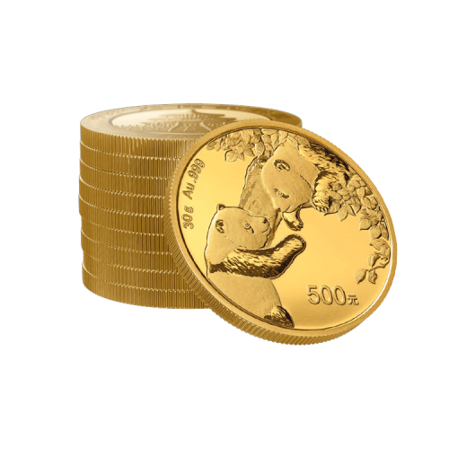 Thumbnail 30g Panda Gouden Munt 2023 perspectief 2