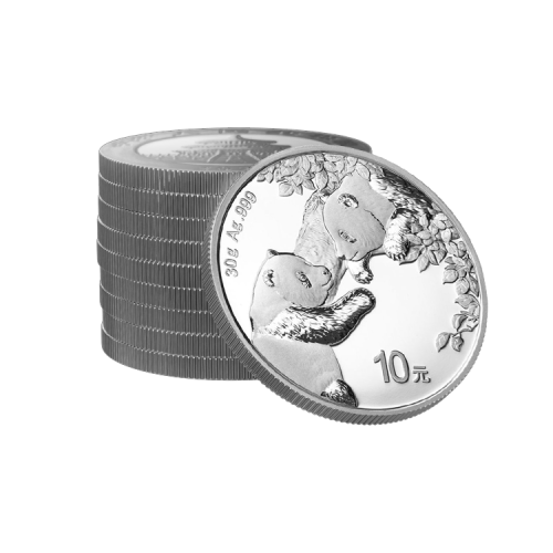 Thumbnail 30g China Gold Coin Corp. Zilveren Munt 2023 perspectief 2