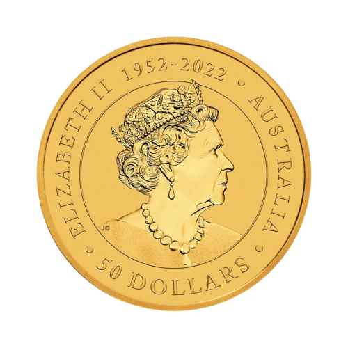 Thumbnail Achterkant 1/2 oz gouden Kangaroo 2023