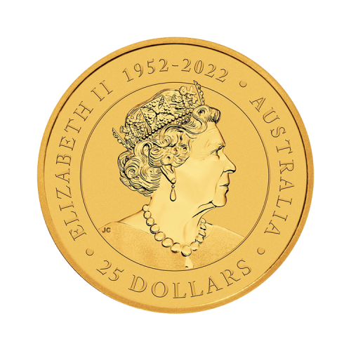 Thumbnail 1/4 troy ounce gold Kangaroo 2023 reverse