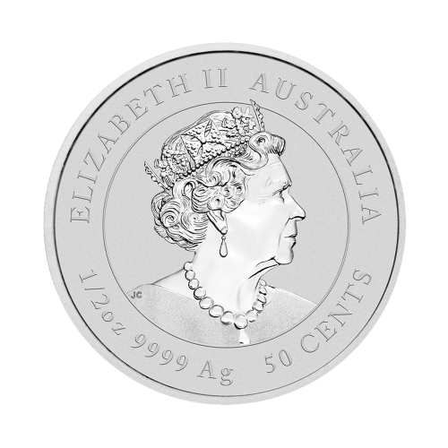 Thumbnail 1/2 oz Lunar Zilveren Munt 2023 achterkant