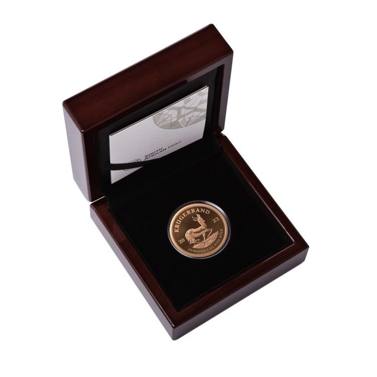 1 oz Krugerrand Proof Gouden Munt 2023 perspectief 2