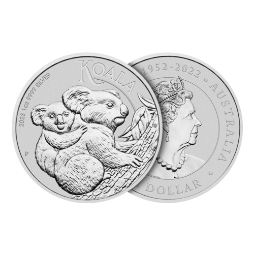 Thumbnail 1 oz Koala Zilveren Munt 2023 perspectief 1