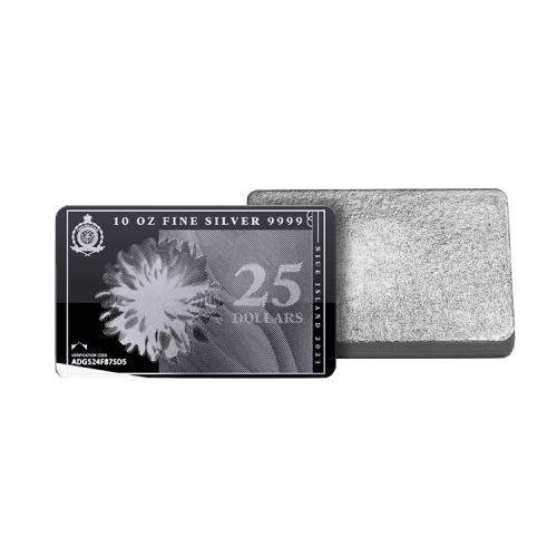Thumbnail 10 troy ounce zilveren muntbaar Silvernote 2023 perspectief 2