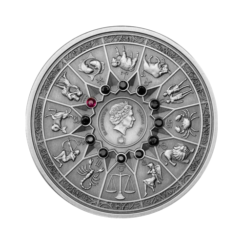 Thumbnail 2 oz Mythische figuren Zilveren Munt achterkant