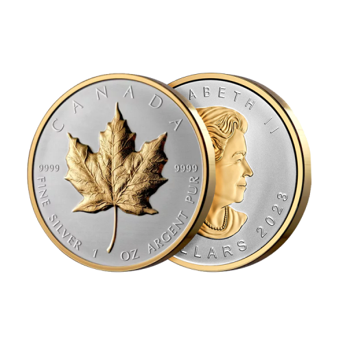 Thumbnail 1 oz Maple Leaf d'Argent 2023 angle 1