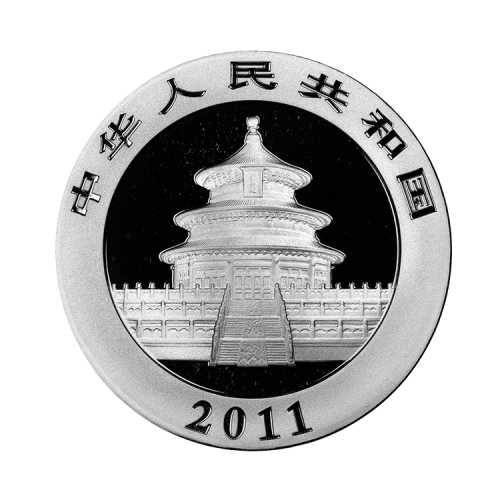 Thumbnail 1 oz China Gold Coin Corp. Silbermünze Panda 2011 back