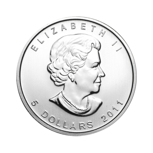 Thumbnail 1 oz Royal Canadian Mint Zilveren Munt 2011 achterkant