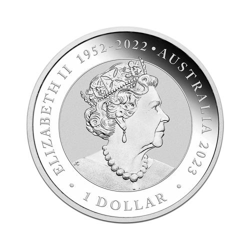 Thumbnail 1 troy ounce silver Australian Swan coin 2023 back