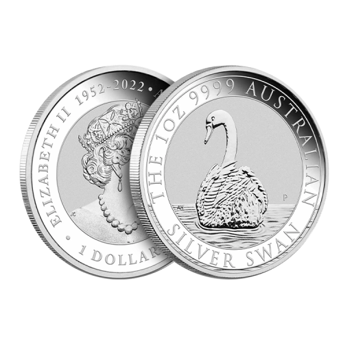 Thumbnail 1 troy ounce silver Australian Swan coin 2023 angle 2