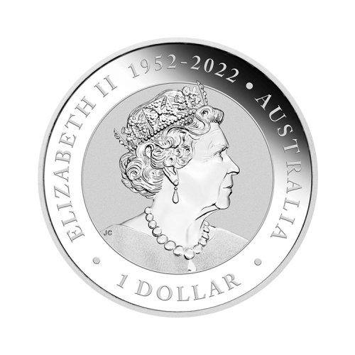 Thumbnail 1 troy ounce zilveren Australian Wombat munt 2023 achterkant