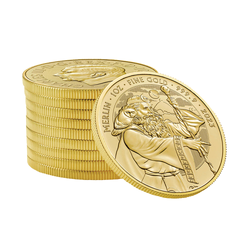 Thumbnail 1 oz Royal Mint Gold Coin 2023 angle 2