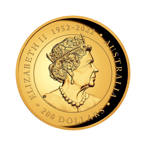Thumbnail 2 troy ounce gouden munt Kookaburra proof 2023 achterkant
