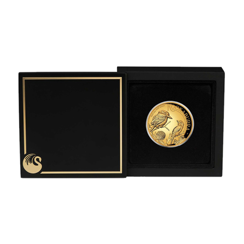 Thumbnail 2 troy ounce gouden munt Kookaburra proof 2023 perspectief 2