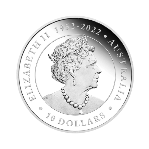 Thumbnail 10 troy ounce silver coin Wedge Tailed Eagle 2023 back