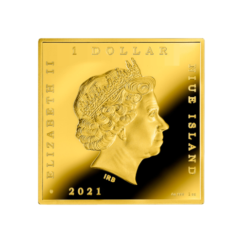 Thumbnail 1 oz Schilderijen Zilveren Munt 2021 achterkant