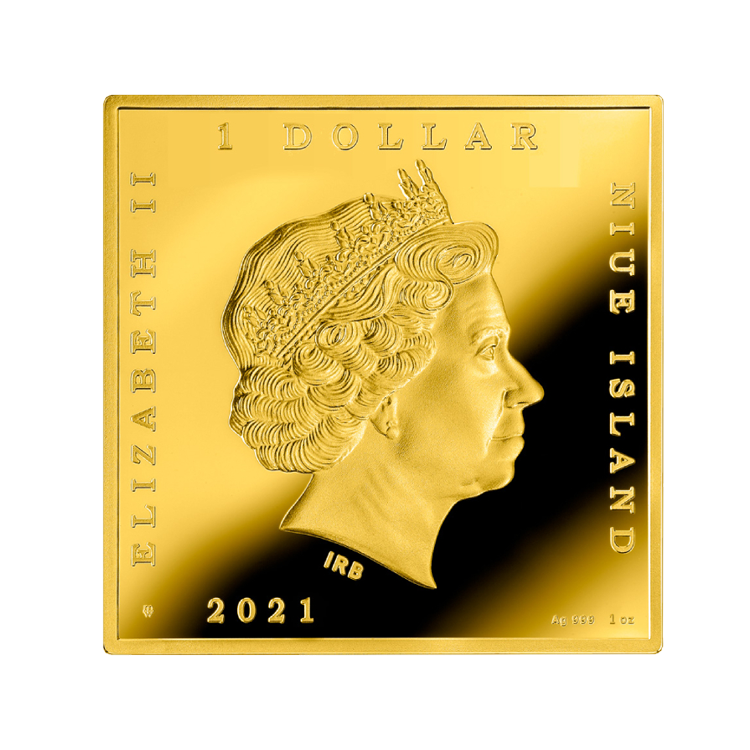 1 oz Schilderijen Zilveren Munt 2021 achterkant