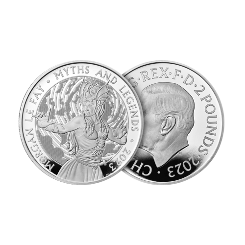 Thumbnail 1 oz Royal Mint Zilveren Munt 2023 perspectief 1