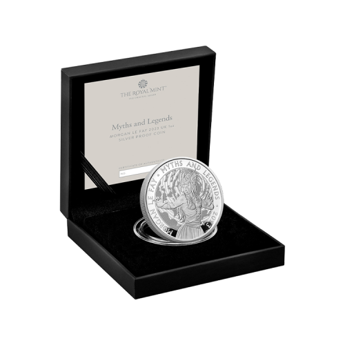 Thumbnail 1 oz Royal Mint Zilveren Munt 2023 perspectief 2