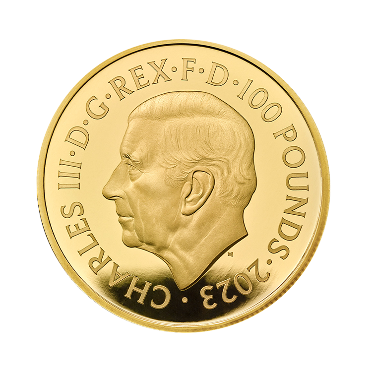 1 oz Royal Mint Gouden Munt 2023 achterkant