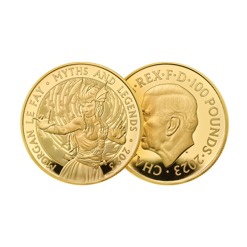 Thumbnail 1 oz Royal Mint Gouden Munt 2023 perspectief 1