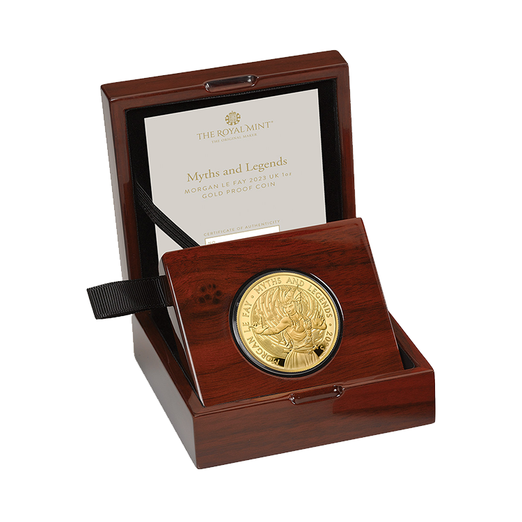 1 oz Royal Mint Gouden Munt 2023 perspectief 2