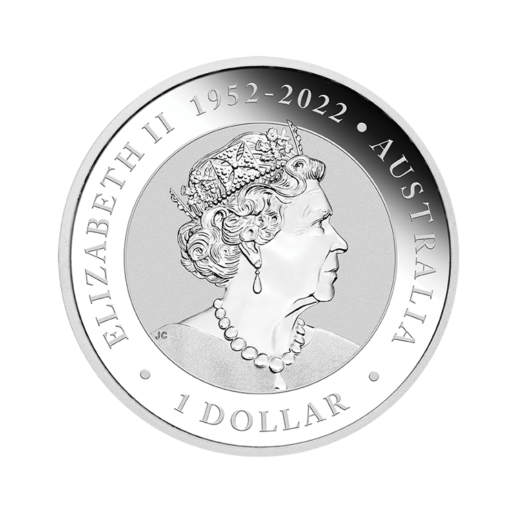 1 oz Emoe Zilveren Munt 2023 achterkant