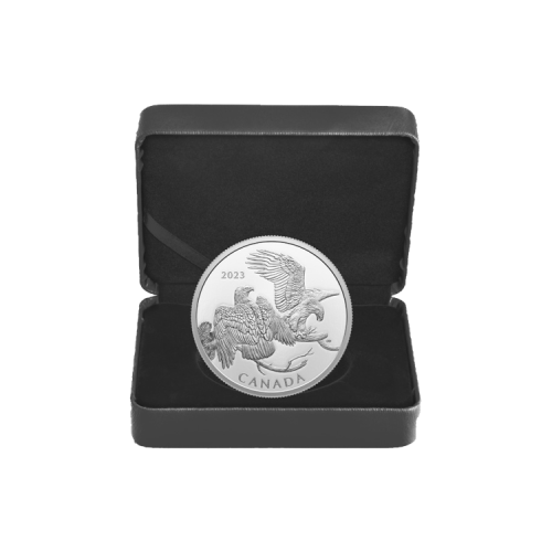 Thumbnail 2 oz Royal Canadian Mint Zilveren Munt 2023 perspectief 2