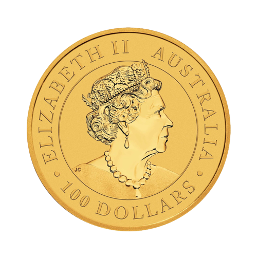 Thumbnail 1 troy ounce gouden munt Australian Emoe 2022 achterkant