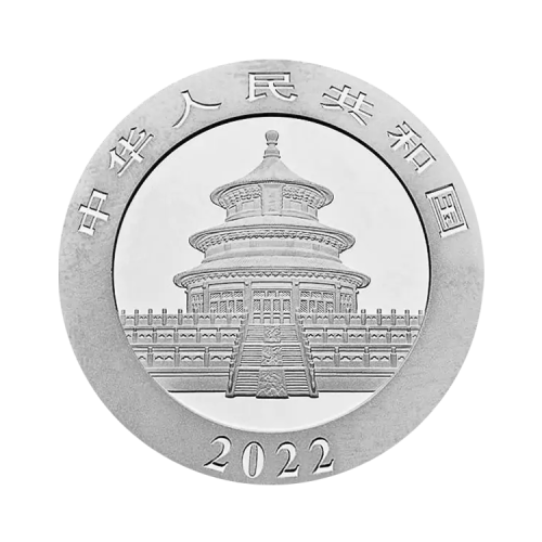 Thumbnail 30g China Gold Coin Corp. Silver Coin 2022 angle 1