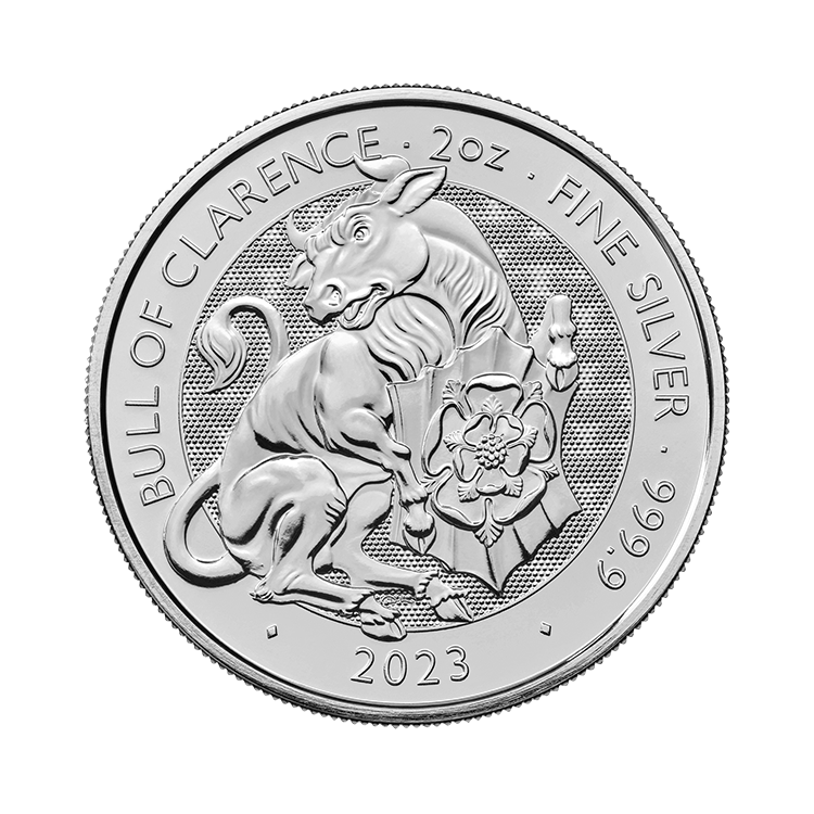 2 oz Tudor Beasts Silver Coin 2023 front