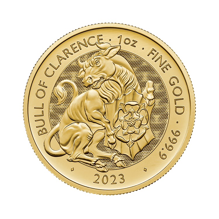 1 oz Tudor Beasts Gouden Munt 2023 voorkant