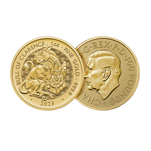Thumbnail 1 oz Tudor Beasts Gouden Munt 2023 perspectief 1
