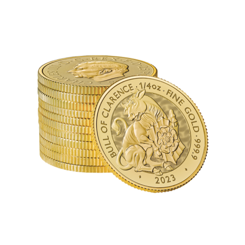 Thumbnail 1/4 oz Tudor Beasts Gouden Munt 2023 perspectief 2