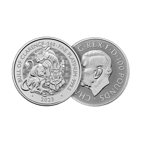 Thumbnail 1 oz Royal Mint Platina Munt 2023 perspectief 1