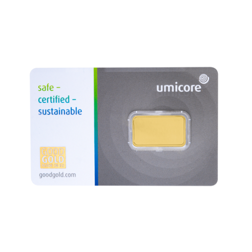 Thumbnail 2,5g Umicore Gold Bar back